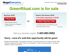 Tablet Screenshot of greenritual.com